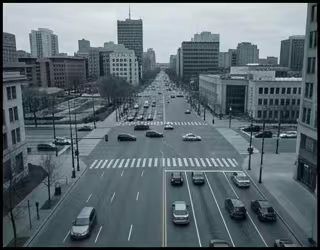 城市道路日常景象
